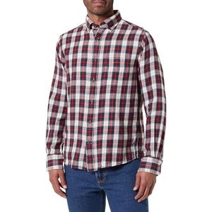 REG WINDBLOWN flanellen geruit shirt, rood, M