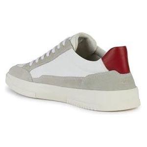 Geox U Segnale A Sneakers voor heren, wit/grijs, 45 EU, wit grijs, 45 EU