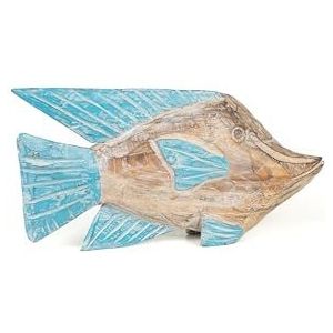 PEZ MADERA NATURAL/Turquesa