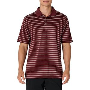 Amazon Essentials Regular-fit sneldrogend golfpoloshirt voor heren (verkrijgbaar in groot en lang), donker bordeaux, Large