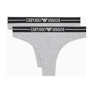Emporio Armani - Ondergoed - Grijs - Twee-pack Slips - Katoen