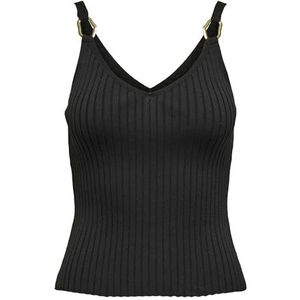 Onlthelma Sl Detail V-hals Top KNT, zwart, S