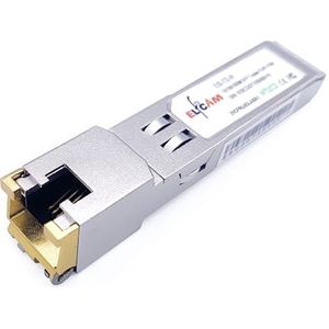 Elfcam® - 10 GB SFP+ in RJ45 compatibel met Freebox Ultra, 10 GB SFP+ transceiver module (10 Gbase-T), tot 30 meter via een Cat7/Cat8 ethernetkabel