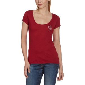 Calvin Klein Jeans Dames T-shirt, CWP49QJ7X00, rood (568), 42