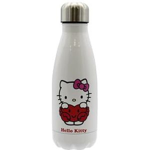 CyP Brands Hello Kitty, Sanrio, fles, waterfles, jerrycan, drinkfles, horoscoop, wit, 550 ml, wit