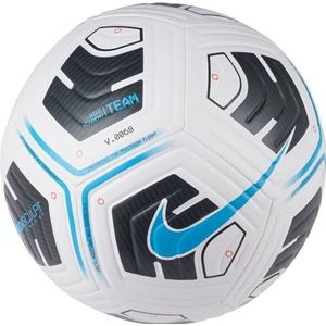 Nike Unisex's ACADEMY - TEAM Voetbalbal, Wit/Zwart/Lt Blue Fury, 5