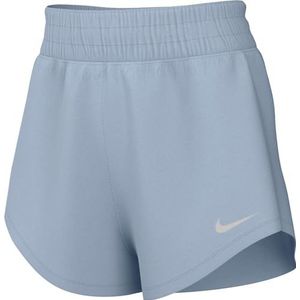 Nike Dames Shorts W Nk One Df Hr 3In Br Short, Lt Armory Blue/Reflective Silv, DX6014-441, L