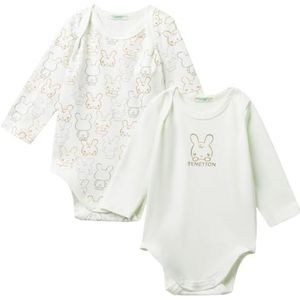United Colors of Benetton Set van 2 body's, Wit, 12 Maanden