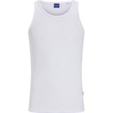 JACK & JONES Heren Heren Effen Tanktop Joracapulco Rib Tanktop, wit (bright white), L