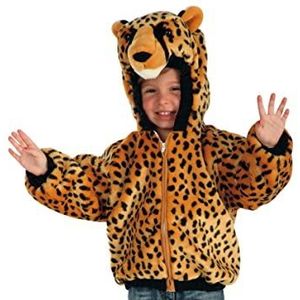 Carnival Toys 60706 - luipaard, pluche jas met capuchon, 1-2 jaar
