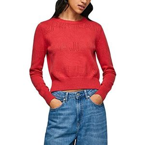 Pepe Jeans Tierney Trui voor dames, Studio Rood, L, Studio Rood, L