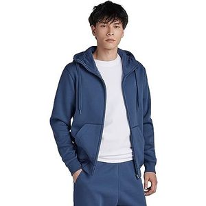 G-STAR RAW Premium Core Hooded Zip Sweatshirt heren, Blauw (Rank Blue D16122-c235-868), XS