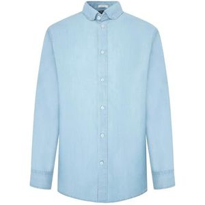 Pepe Jeans Heren Petri Shirt, Blauw (Oxford Blauw), S, Blauw (Oxford Blue), S