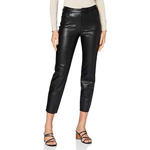 ONLY Onlemily Hw St ANK Faux Leather PNT Noos broek voor dames, zwart, (XS) W x 32L