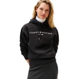 TOMMY HILFIGER Sweatshirt  zwart / wit