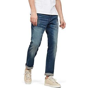 G-Star Raw 3301 Straight Jeans heren,blauw (Worker Blue Faded A088-a888),26W / 32L