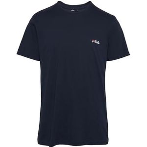 Heren T-shirt, 100% katoen, regular fit, korte mouwen, Marineblauw, S