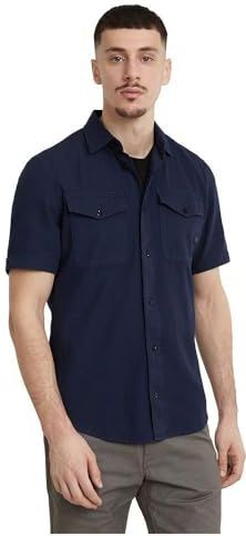 G-STAR Marine Slim Shirt heren Shirts,Blauw (Sartho Blue Gd D19751-d454-b597),XS