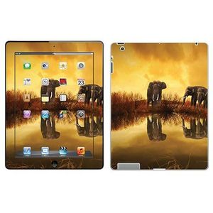 Royal Muurtattoo RS. 45117 zelfklevend voor iPad 3, motief Sunset en Elephants