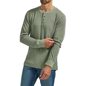 Wrangler Henley Shirt voor heren - groen - XXL