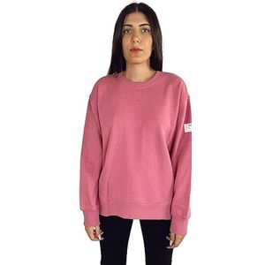 ECOALF - Stormalf Sweatshirt voor dames, van gerecycled biologisch katoen, lange mouwen, comfortabel en veelzijdig, basic sweatshirt, maat M, donkerroze, Fuchsia, M