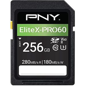 PNY - Elite X-Pro 60 - Geheugenkaart - Zwart - 256 GB - UHS-II - U3