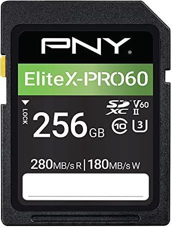 PNY - Elite X-Pro 60 - Geheugenkaart - Zwart - 256 GB - UHS-II - U3