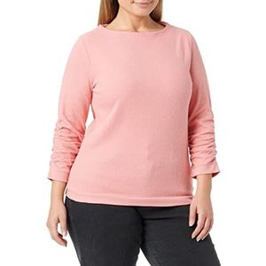 TOM TAILOR Denim Dames Sweatshirt met plooitjes 1034290, 15121 - Peach Pink, M