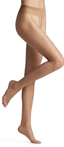 FALKE Shelina Toeless beige, glanzend ultra transparant 12 Denier panty maillot dames beige - Maat S