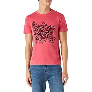 Replay Heren M6040 .000.23188G T-shirt, 149 koraal rood, 3XL