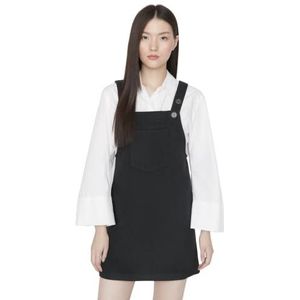 TRENDYOL Frau Jung Mini Gilet Regular Fit geweven stof jurk, antraciet, 34