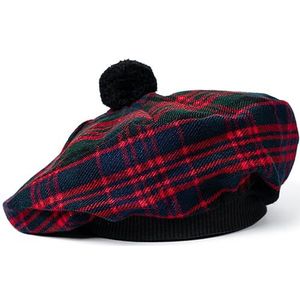 UMAM Schotse Traditionele Tam o' Shatner Acryl Wol Tammy Hoed Platte Bonnet Kilt Veel Tartans, MacDonald 012tcp, L