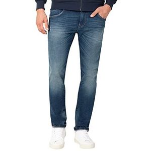 Timezone Slim Scotttz jeans voor heren, Donkere Riged Wash, 30W x 34L