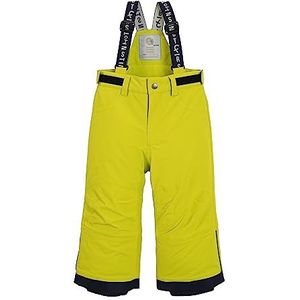 first instinct by killtec kinderen Skibroek/modderbroek/functionele broek met banden en sneeuwvanger FISW 48 MNS SKI PNTS, lime, 98, 39989-000