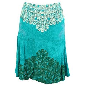 Desigual Dames A-lijn rok BRIGITTE, groen (Quenny 4099), 36/fabrikant maat:DE:S/FR:M