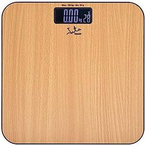 Jata Hogar Mod. 498 - personenweegschaal met gecoat oppervlak, duurzaam, bruin