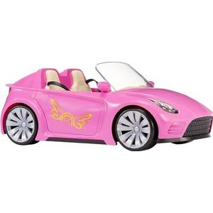 MGA's Dream Ella Car Cruiser - Speelgoed voor kids - Toy for Kids - Cabriolet - Geschikt voor 2 29cm fashion poppen - Incl. gordels, spiegels & beweegbare wielen - Voor peuters van 3+ jaar, roze