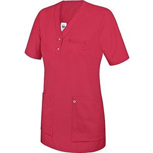 BP 1740-435 Sluipkaszak met korte mouwen voor dames, van licht mengweefsel, koraal, L