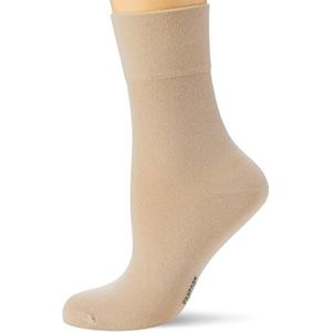 Nur Die Fijne comfortabele sokken voor dames, grijs (beigegrijs 586), 35-38 EU