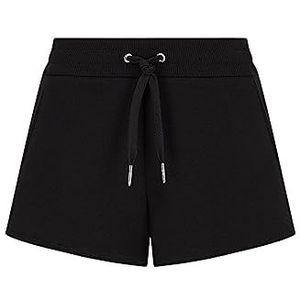 Armani Exchange Dames Milano/New York Logo French Terry Casual Shorts, zwart, XL