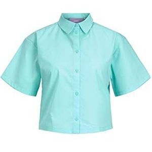 JJXX Dames Jxmission Ss Short Shirt Sn Hemdblouse, Aruba Blue., S