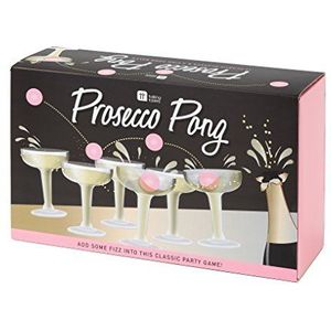 Prosecco Pong Drankspel voor volwassenen | Inclusief bril en pingpongballen | Spellen voor vrijgezellenfeest, meisjesavond, verjaardag, bruids douche, oudejaarsavond, champagne