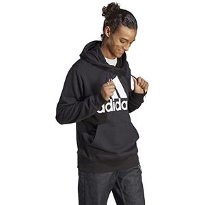 adidas Heren Essentials French Terry Big Logo Hoodie, Black, XL