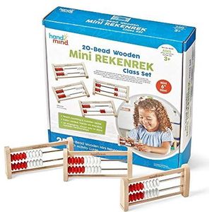 Learning Resources 93429 Rekenrek Mini 20 kralen houten kralen klasse set, van hout, 0 stuks