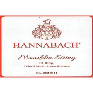 Hannabach mandolinesnaren, enkele snaar E.011 - 2821011, voor schaallengte 330 - 350 mm, per paar