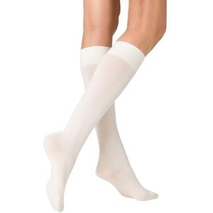 KUNERT Dames kniekousen Sensual Merino ademend 150 DEN, Winterwit 2030, 39-42 EU