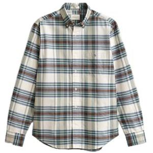 REG Oxford geruit shirt, Woody Green, L