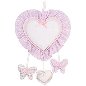 Filet babystrik met hanger voor buiten, 100% katoen, 100% polyester, gemaakt in Italië, roze - 200 g