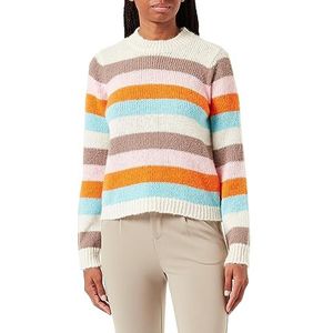 Bestseller A/S Dames Pcnatasha Ls O-hals Knit Noos Bc Pullover, Birch/Stripes: fssl-rose Shadow-peor-marineblauw, XS