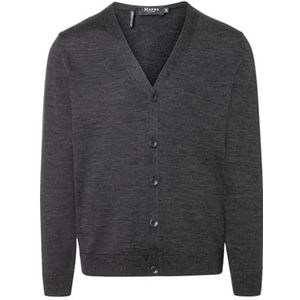 MAERZ - Classic Fit - Cardigan - Antraciet - 100% Merino Superwash